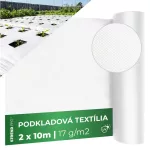 Kerti textília B1106, 2x10 m, nem szőtt, 17 g/m, fehér