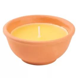   Gyertya Citronella, rovarriasztó, terrakotta, 113 g, 50x110 mm