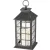 Lámpás, MagicHome LP2140, 14 x 14 x 30 cm, bronz, LED, 3 x AAA elemekkel, műanyag, beltéri, vintage stílusú, gyertyával (2170321)