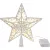 Csillag MagicHome Karácsony, műanyag, időzítő, 10x LED meleg fehér, 25 cm, 2xAA