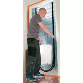   Fólia Strend Pro PF1201, építési, ajtókerethez, porvédelem ajtóhoz, U-Zipper