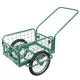 Kétkerekű kocsi, Strend Pro Garden Victor, zöld, felfújható kerekek, kiváló minőségű fém, 100 kg teherbírás