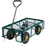 Négykerekű kocsi, Strend Pro Garden 841, 80 l, 300 kg teherbírás, felfújható kerekek (3.50–4), fém váz, 300 kg teherbírás