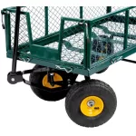 Négykerekű kocsi, Strend Pro Garden 841, 80 l, 300 kg teherbírás, felfújható kerekek (3.50–4), fém váz, 300 kg teherbírás