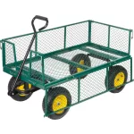 Négykerekű kocsi, Strend Pro Garden Taliga 515, 125 × 65 × 32 cm, robusztus, kerti munkához,  300 kg teherbírás