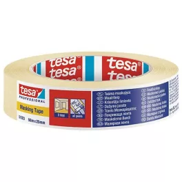   Szalag tesa® PRO, festő, maszkoló, ragasztó, 25 mm, Hossz: 50 m