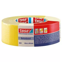   Szalag tesa® PRO Betonband, textil, sárga, 48 mm, Hossz: 50 m