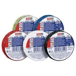   Szalag tesa® PRO tesaflex®, elektromos szigetelő sPVC ragasztószalag, 19 mm, sárga-zöld L-20 m