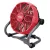Hordozható ventilátor, Worcraft CJF-S20Li ShareSYS, piros/szürke, akkumulátoros, 26 W, átmérő: 23 cm, 2 sebességfokozat, 20 V Li-Ion, akkumulátor és töltő nélkül