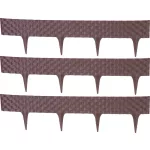 Kerti paliszád, Strend Pro Garden RattanPalisade, sötétbarna, 80 x 29,5 cm, összekapcsolható, 240 cm hossz, formázható, rugalmas műanyag, UV-álló, 3 panel/csomag
