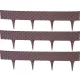 Kerti paliszád, Strend Pro Garden RattanPalisade, sötétbarna, 80 x 29,5 cm, összekapcsolható, 240 cm hossz, formázható, rugalmas műanyag, UV-álló, 3 panel/csomag