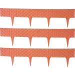 Kerti paliszád, Strend Pro Garden RattanPalisade, terrakotta, 80 x 29,5 cm, összekapcsolható, 240 cm hossz, formázható, rugalmas műanyag, UV-álló, 3 panel/csomag