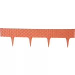 Kerti paliszád, Strend Pro Garden RattanPalisade, terrakotta, 80 x 29,5 cm, összekapcsolható, 240 cm hossz, formázható, rugalmas műanyag, UV-álló, 3 panel/csomag