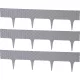 Kerti paliszád, Strend Pro Garden RattanPalisade, szürke, 80 x 29,5 cm, összekapcsolható, 240 cm hossz, formázható, rugalmas műanyag, UV-álló, 3 panel/csomag