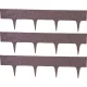 Kerti paliszád, Strend Pro Garden StonePalisade, sötétbarna, 79 x 29,5 cm, összekapcsolható, 237 cm hossz, formázható, rugalmas műanyag, UV-álló, 3 panel/csomag