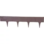Kerti paliszád, Strend Pro Garden StonePalisade, sötétbarna, 79 x 29,5 cm, összekapcsolható, 237 cm hossz, formázható, rugalmas műanyag, UV-álló, 3 panel/csomag