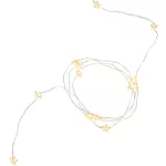 LED fényfüzér, MagicHome Vianoce Twisted Stars 180S, 200 cm x 9 szál, 180 db LED, melegfehér, IP44 kültéri, egyszerű világítás