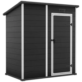   Házikó Keter ESSENTIAL 6x4, sötétszürke, kerti, 112x184x195 cm