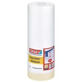   Takarófólia tesa® Pro Easy Cover® Universal, 2600 mm, H-17 m, festő, ragasztószalaggal, átlátszó, ta