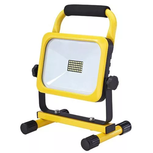 LED reflektor, Strend Pro Worklight 3272, 20 W, 7,4 V / 4400 mAh, 1600 lm, IP54, akkumulátoros, 3 fokozatú fényerő, 0–180°-ban állítható fej