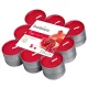 Gyertyák Bolsius Tealight True Scents, mécses, illatos, gránátalma, csomag 18 db