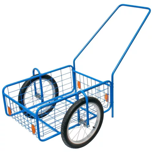 Kétkerekű kocsi, Pegas RDV 7, kék, 61,8 x 41,8 x 23,2 cm, 100 kg teherbírás, felfújható kerekek, kerék átmérő 39 cm, acélcső váz, kivehető fogantyú