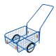 Kétkerekű kocsi, RDV 3 / Popular 3, kék, 61,8 x 41,8 x 23,2 cm, 50 kg teherbírás, 23 cm tömör kerekek, acélcső váz, kivehető fogantyú