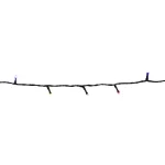LED fényfüzér, MagicHome Vianoce Multi-Connect Star Line, 10 m, 120 LED, többszínű, egyszerű világítás, kültéri, fekete kábel, 230 V, 50 Hz