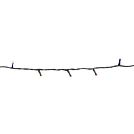   LED fényfüzér, MagicHome Vianoce Multi-Connect Star Line, 10 m, 120 LED, többszínű, egyszerű világítás, kültéri, fekete kábel, 230 V, 50 Hz