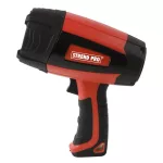 Zseblámpa, Strend Pro Spotlight PLR753, fekete/piros, 32 x 24 x 14 cm, 400 lm, 300 m hatótávolság, 2,5 óra üzemidő, XPG LED, akkumulátoros, USB töltés