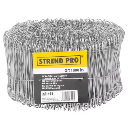 Drót Strend Pro WGT10, 1.1x140 mm, vas kötözéséhez, 1000 db, Zn