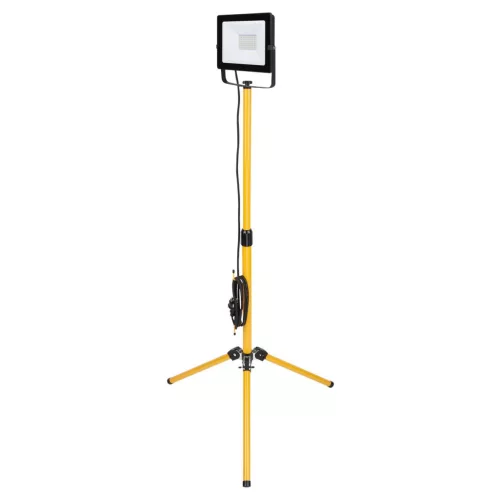 LED reflektor, Strend Pro Worklight BL2-E1, 50 W, 4000 lm, állványos, IP65, 230 V, 2,5 m kábel, 0–120° állítható szög, 4000 K, SMD LED