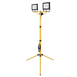   LED reflektor, Strend Pro Worklight SMD LED BL2-E2, 2 x 50 W, 2 x 4000 lm, állvánnyal, IP65, 2,5 m kábel