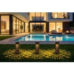 Napelemes kerti lámpa, Strend Pro Garden Kang, fekete, 31 cm, 1 LED, melegfehér fény, vízálló, 3 db