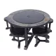 Strend Pro Grill fém tűzrakóhely 4 székkel - 105x75cm