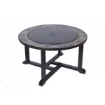Strend Pro Grill fém tűzrakóhely 4 székkel - 105x75cm