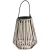 Függeszték napelemes lámpa, Strend Pro Garden, bézs, 12 × 12 × 24 cm, 1 LED, rattan, melegfehér fény, akkumulátoros, automatikus kapcsolás, kültéri használatra