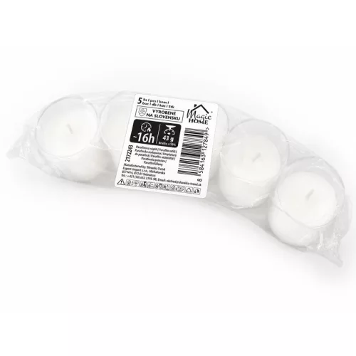 MagicHome mécsesbetét, 16 órás, 43 g, 85 mm, mécseshez, paraffin, 5 db/csomag