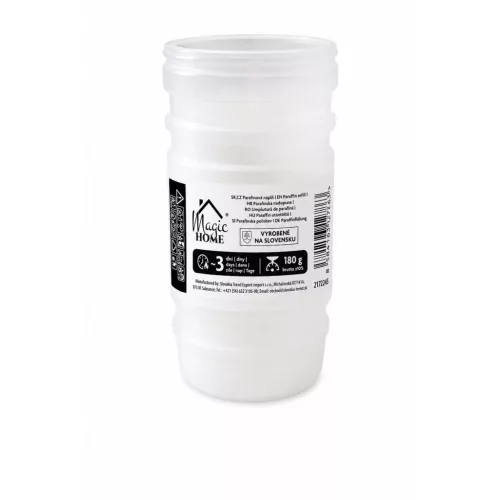 MagicHome mécsesbetét, 3 napos, 180 g, 130 mm, mécseshez, paraffin