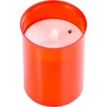 Mécses MagicHome TG-10, LED gyertyával, sírra, piros, 12 cm, (2xAA elemmel)