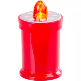   Gyertya MagicHome TG-18, LED, sírra, piros, 11 cm, (2xAA elem a csomag része)