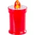 Gyertya MagicHome TG-18, LED, sírra, piros, 11 cm, (2xAA elem a csomag része)