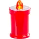 Gyertya MagicHome TG-18, LED, sírra, piros, 11 cm, (2xAA elem a csomag része)