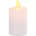 Gyertya MagicHome, LED, sírra, fehér, 2xAA, 5,5x10,5 cm, (2xAA elemmel együtt)