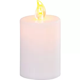   Gyertya MagicHome, LED, sírra, fehér, 2xAA, 5,5x10,5 cm, (2xAA elemmel együtt)