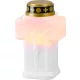 Gyertya MagicHome, kereszt, LED, sírra, fehér, 2xAA, 15x9 cm, (2xAA elem a csomag része)