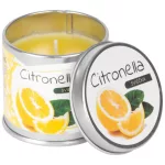 Gyertya Citronella, rovarriasztó, fém dobozban, 50 g, 55x55 mm, Eladási egység 12 db