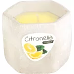 Gyertya Citronella, cement, 85 g, rovarriasztó, 90x75 mm