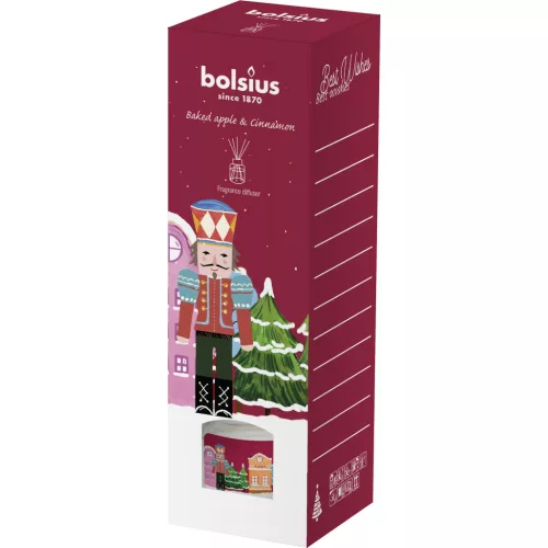Diffúzor Bolsius Diótörő, Karácsonyi, get cosy, sült alma és fahéj illat, 30 ml