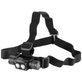   Fejlámpa, Strend Pro Headlight H4016, fekete, 2 x XPG LED, 500 lm, 2000 mAh, USB töltés, vízálló, 5 világítási mód, 100 m hatótáv, akkumulátoros